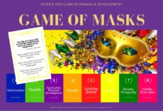 Game of Masks - cartonașe de introspecție în Engleză