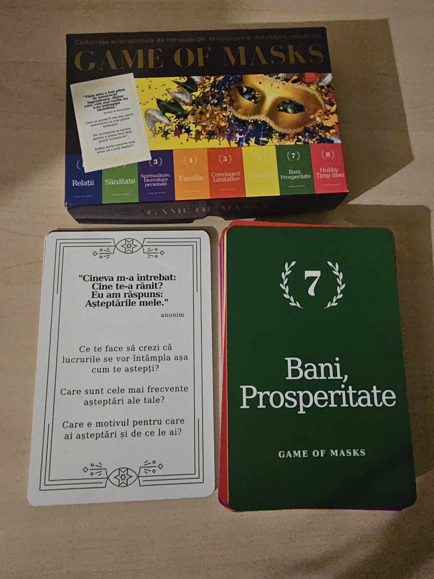 Game of Masks în cutie mică - joc/ cartonașe de introspecție și relaționare - imagine 7