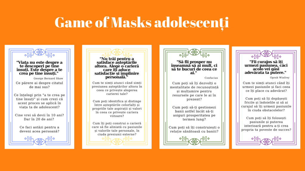 Game of Masks pentru Adolescenți
