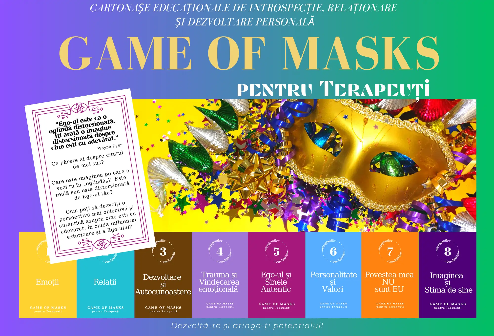 Game of Masks pentru Terapeuți