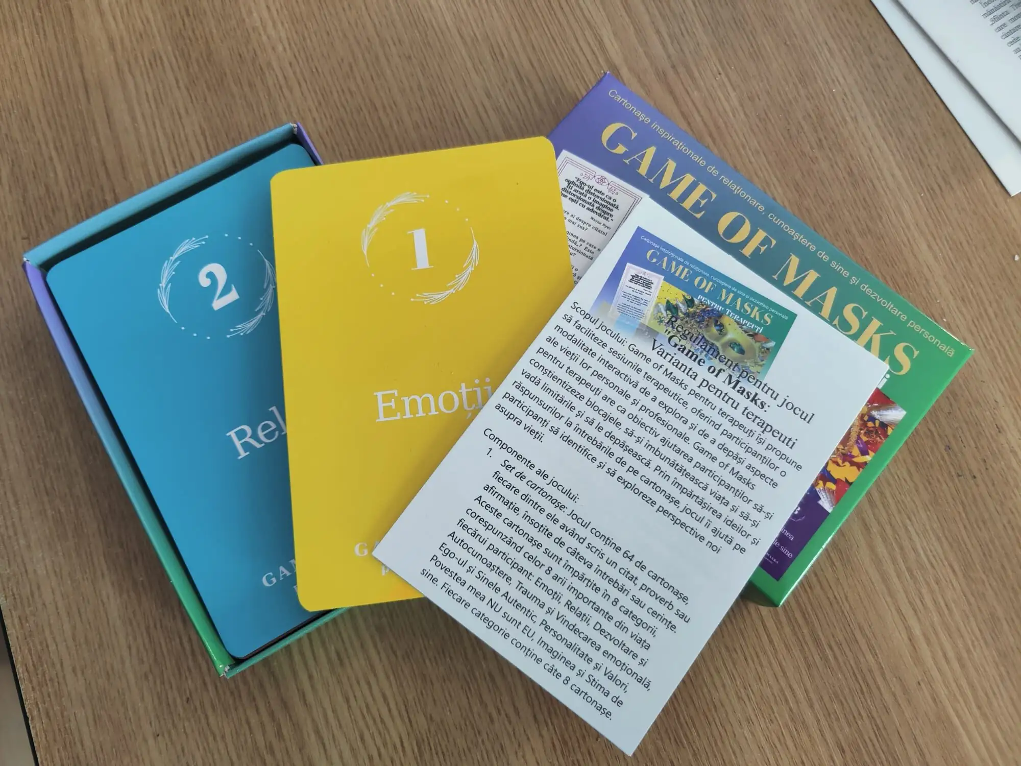 Game of Masks pentru Terapeuți