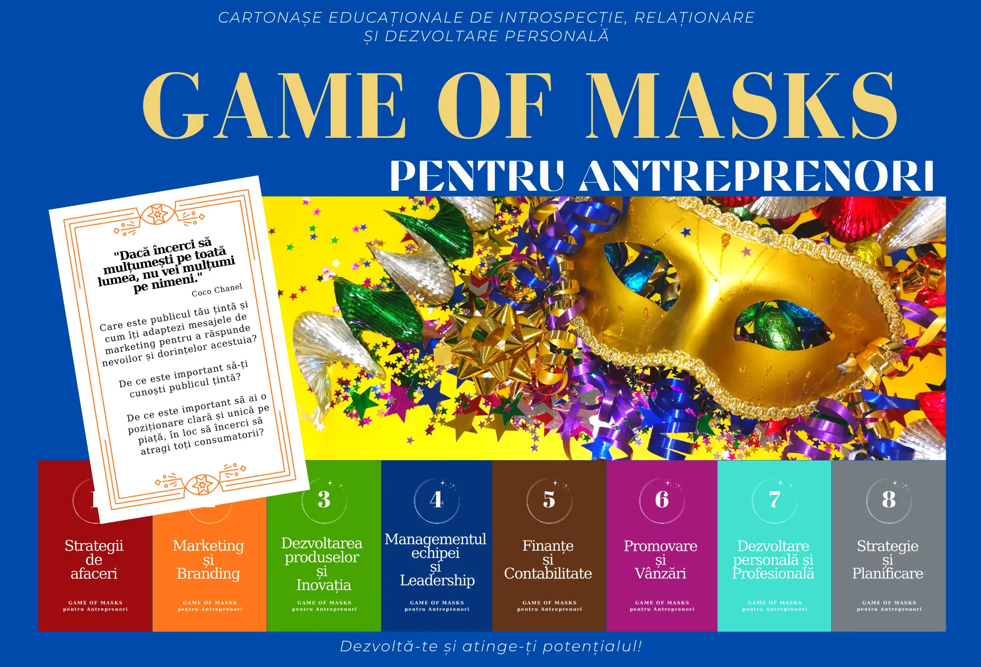 Game of Masks – pentru Antreprenori