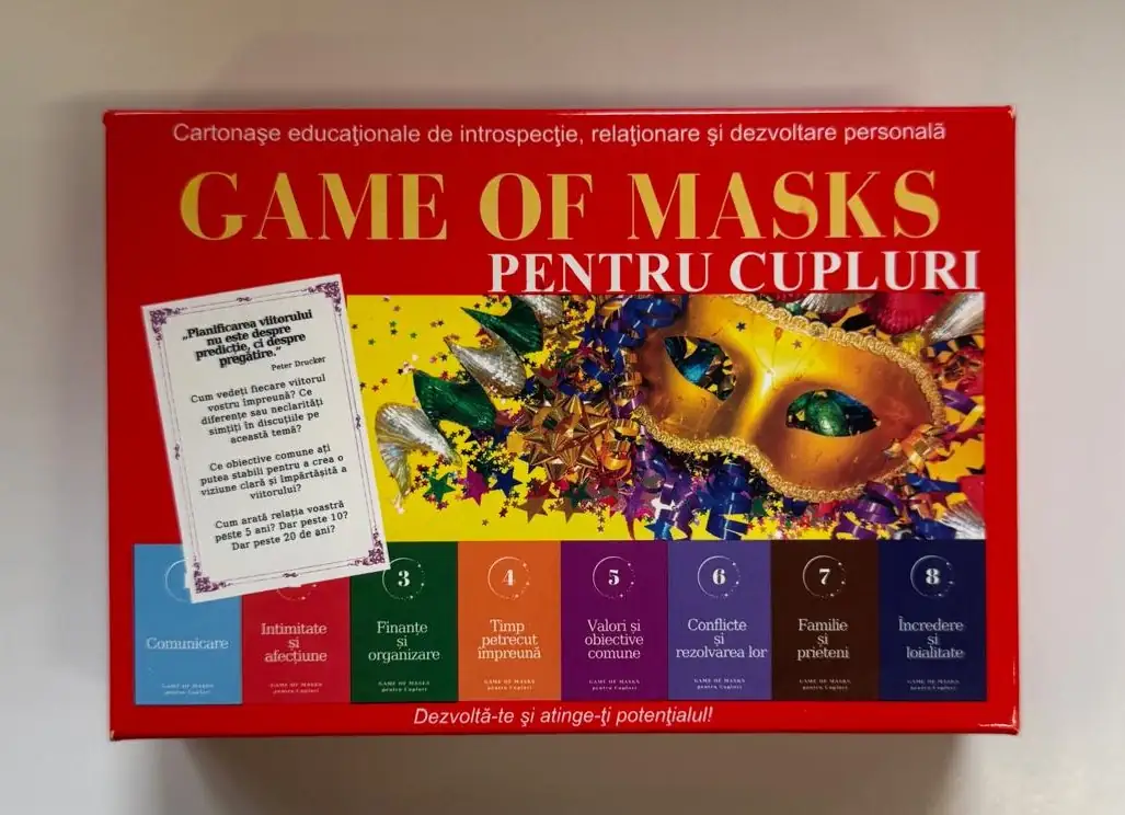 Game of Masks pentru Cupluri - cartonașe de introspecție și relaționare - imagine 6